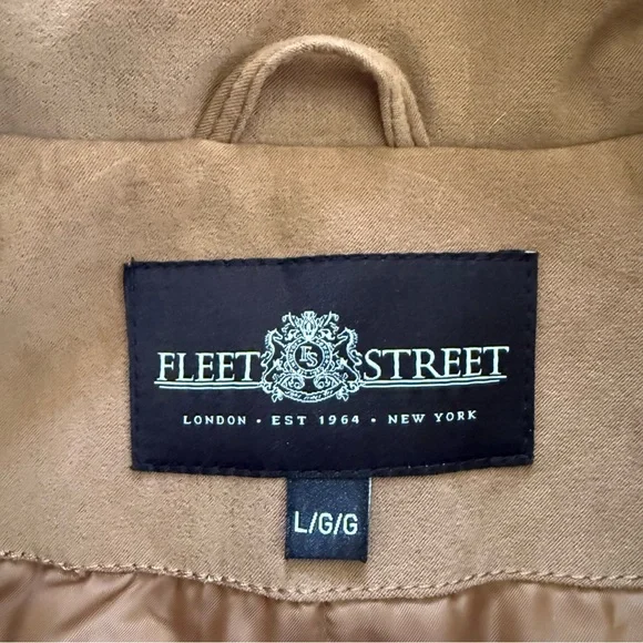 🚫SOLD🚫NWT Fleet Street Microsuede Removable Hood Jacket Coat Large - Picture 4 of 16